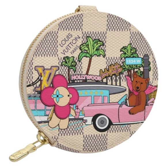 LOUIS VUITTON Damier Azur Vivienne Porte Monnaie Ron Coin N60493 LV Auth ac3633 - Picture 1 of 16